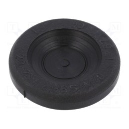 10 pcs x HT HI TECH POLYMERS - HSS-M40-TPE RAL9005 - Grommet, Ømount.hole: 40mm, elastomer thermoplastic TPE, black
