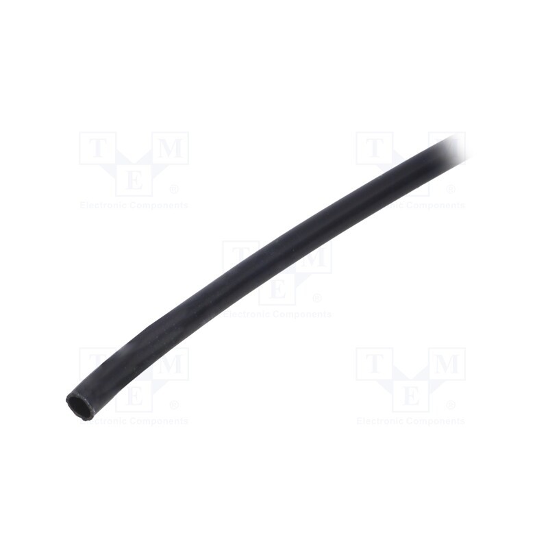 10 m x SIGI - PVC125-3-BK-10 - Insulating tube, PVC, black, -20÷125°C, Øint: 3mm, L: 10m, UL94V-0