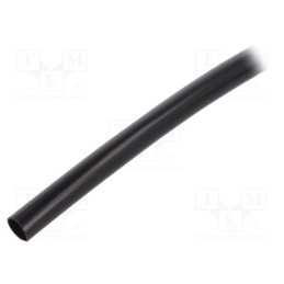 10 m x SIGI - PVC125-5-BK-10 - Insulating tube, PVC, black, -20÷125°C, Øint: 5mm, L: 10m, UL94V-0
