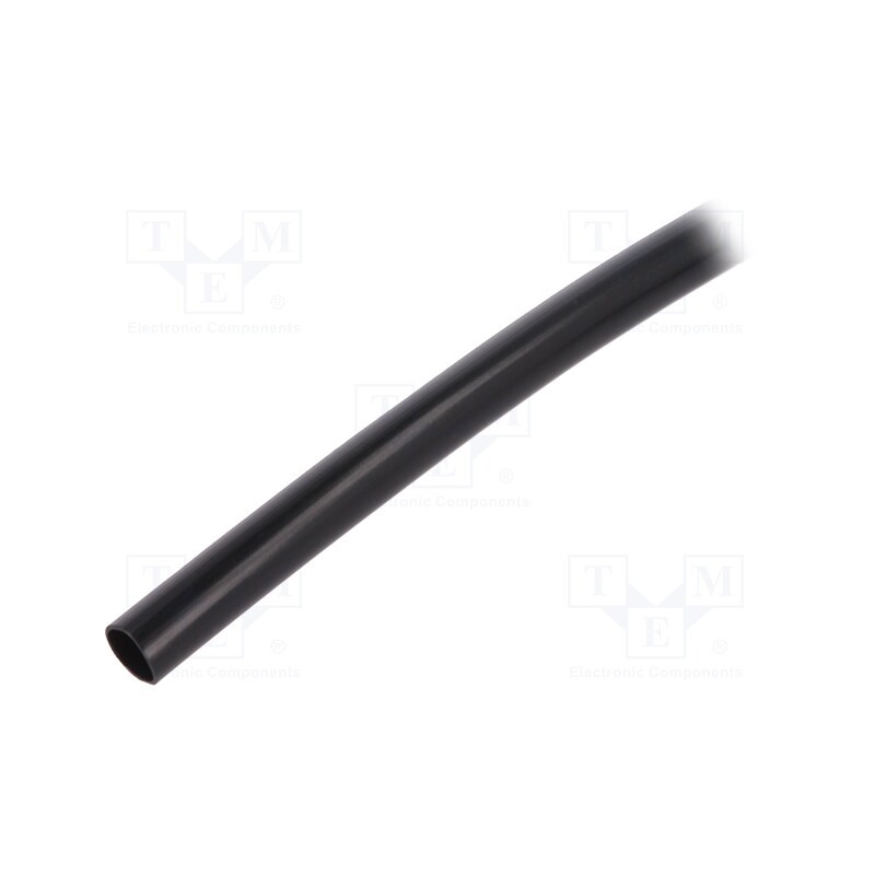 10 m x SIGI - PVC125-5-BK-10 - Insulating tube, PVC, black, -20÷125°C, Øint: 5mm, L: 10m, UL94V-0