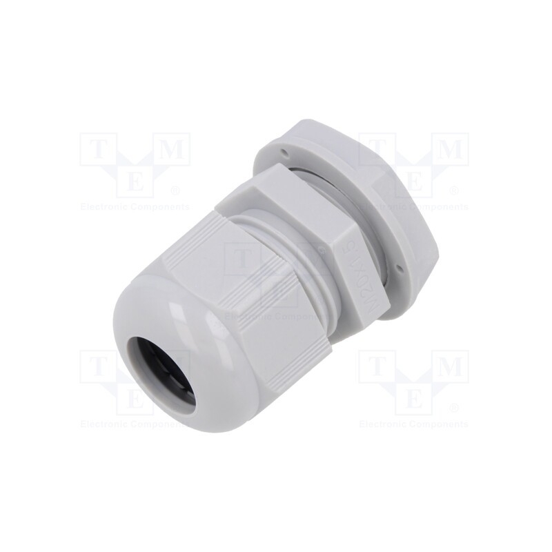 10 pcs x TE Connectivity - EP-SGL-M20-LGR-A - Cable gland, M20, 1.5, IP68, polyamide, light grey, Entrelec