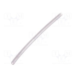 10 m x FAVIER - GES-0,5X1,2-TR-10 - Insulating tube, silicone, transparent, -50÷200°C, Øint: 0.5mm