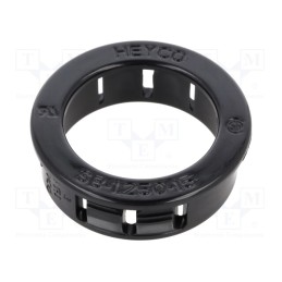 10 pcs x KEYSTONE - 8481 - Grommet, Ømount.hole: 31.8mm, Øhole: 23.8mm, black, UL94V-2