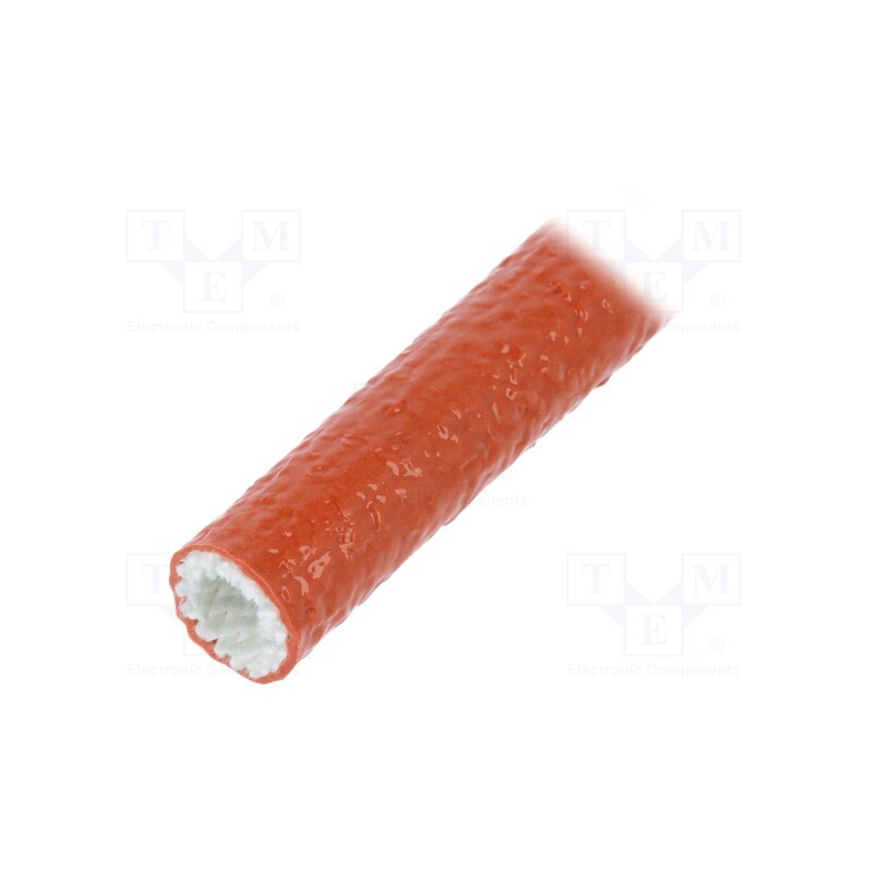 15 m x ANAMET EUROPE - 336.013.1 - Insulating tube, Size: 13, fiberglass, L: 15m, -55÷260°C, Øout: 18mm