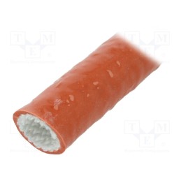 15 m x ANAMET EUROPE - 336.010.1 - Insulating tube, Size: 10, fiberglass, L: 15m, -55÷260°C, Øout: 15mm
