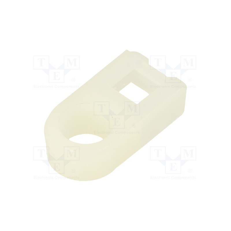 15 pcs x HELLERMANNTYTON - 151-61519 - Holder, screw, polyamide,polyamide 6.6, natural, cable ties