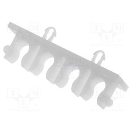 20 pcs x FIX&FASTEN - FIX-MUT-1 - Holder, polyamide, natural, Cable P-clips, Number of slots: 4
