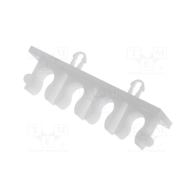 20 pcs x FIX&FASTEN - FIX-MUT-1 - Holder, polyamide, natural, Cable P-clips, Number of slots: 4