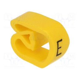 20 pcs x WEIDMu00dcLLER - CLI C 3-6 GE/SW E MP - Markers, Marking: E, 8÷16mm, PVC, yellow, -30÷80°C, leaded, CLI C