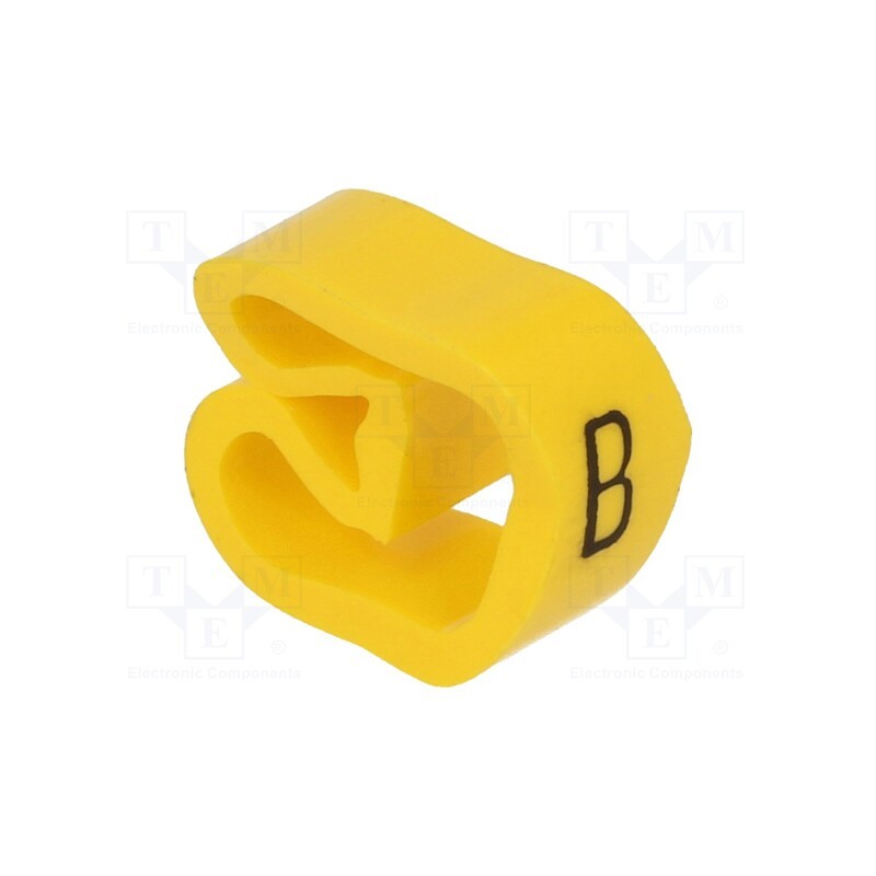 20 pcs x WEIDMu00dcLLER - CLI C 3-6 GE/SW B MP - Markers, Marking: B, 8÷16mm, PVC, yellow, -30÷80°C, leaded, CLI C