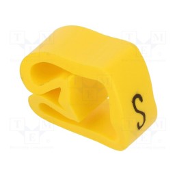 20 pcs x WEIDMu00dcLLER - CLI C 3-6 GE/SW S MP - Markers, Marking: S, 8÷16mm, PVC, yellow, -30÷80°C, leaded, CLI C