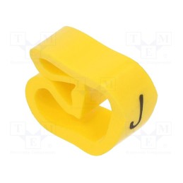 20 pcs x WEIDMu00dcLLER - CLI C 3-6 GE/SW J MP - Markers, Marking: J, 8÷16mm, PVC, yellow, -30÷80°C, leaded, CLI C