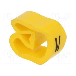 20 pcs x WEIDMu00dcLLER - CLI C 3-6 GE/SW W MP - Markers, Marking: W, 8÷16mm, PVC, yellow, -30÷80°C, leaded, CLI C