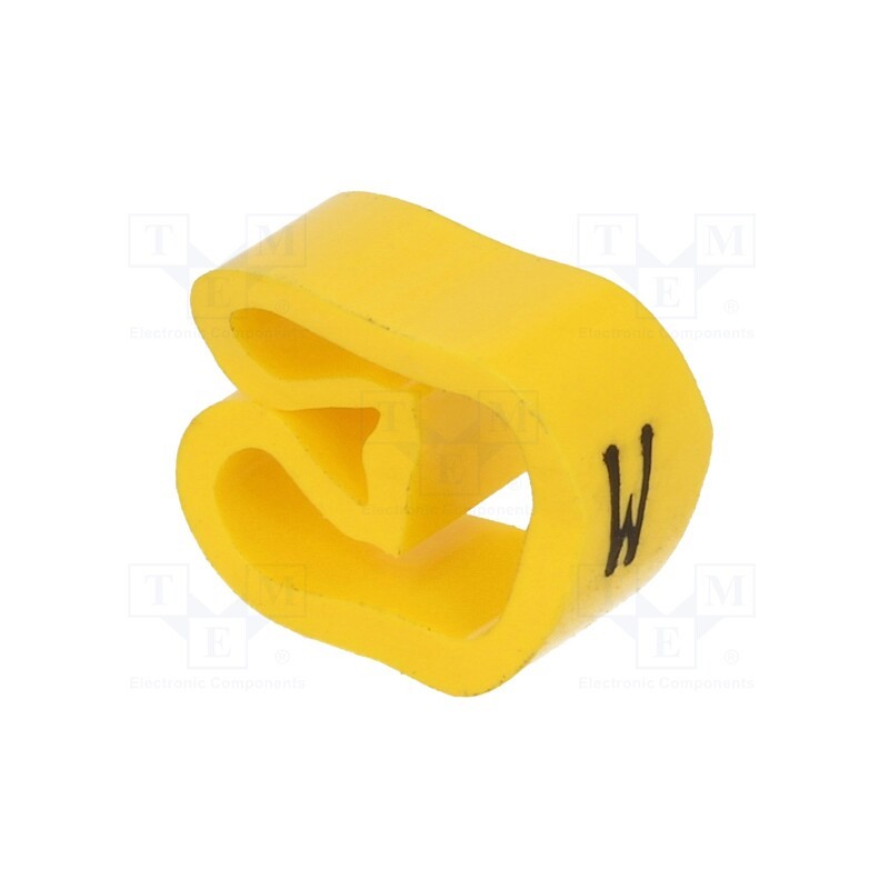 20 pcs x WEIDMu00dcLLER - CLI C 3-6 GE/SW W MP - Markers, Marking: W, 8÷16mm, PVC, yellow, -30÷80°C, leaded, CLI C