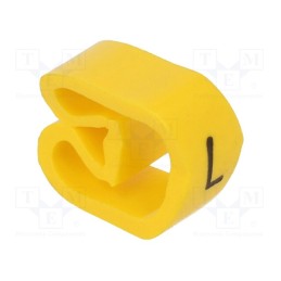 20 pcs x WEIDMu00dcLLER - CLI C 3-6 GE/SW L MP - Markers, Marking: L, 8÷16mm, PVC, yellow, -30÷80°C, leaded, CLI C