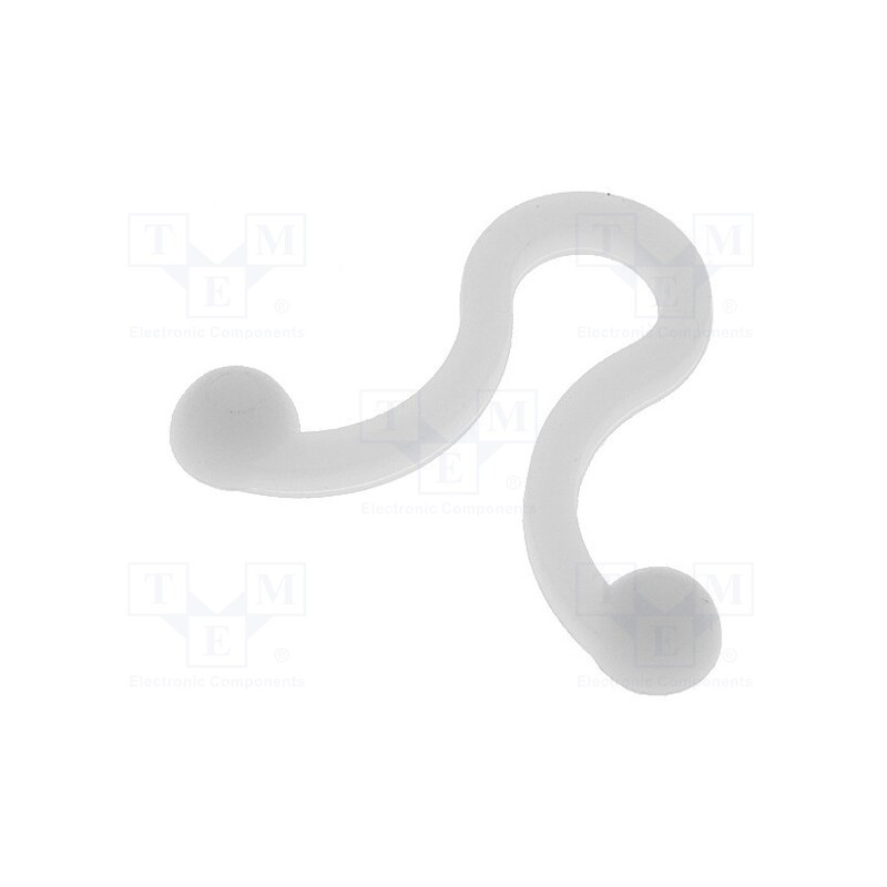 20 pcs x FIX&FASTEN - FIX-TL-1 - Cable clips, 4mm, polyamide, natural, UL94V-2, Cable P-clips