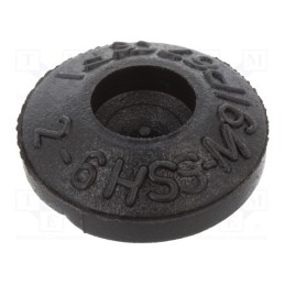 20 pcs x HT HI TECH POLYMERS - HSS-M9-TPE RAL9005 - Grommet, Ømount.hole: 9mm, elastomer thermoplastic TPE, black