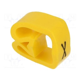 20 pcs x WEIDMu00dcLLER - CLI C 3-6 GE/SW X MP - Markers, Marking: X, 8÷16mm, PVC, yellow, -30÷80°C, leaded, CLI C