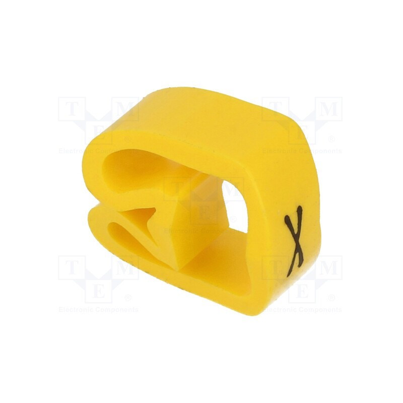 20 pcs x WEIDMu00dcLLER - CLI C 3-6 GE/SW X MP - Markers, Marking: X, 8÷16mm, PVC, yellow, -30÷80°C, leaded, CLI C
