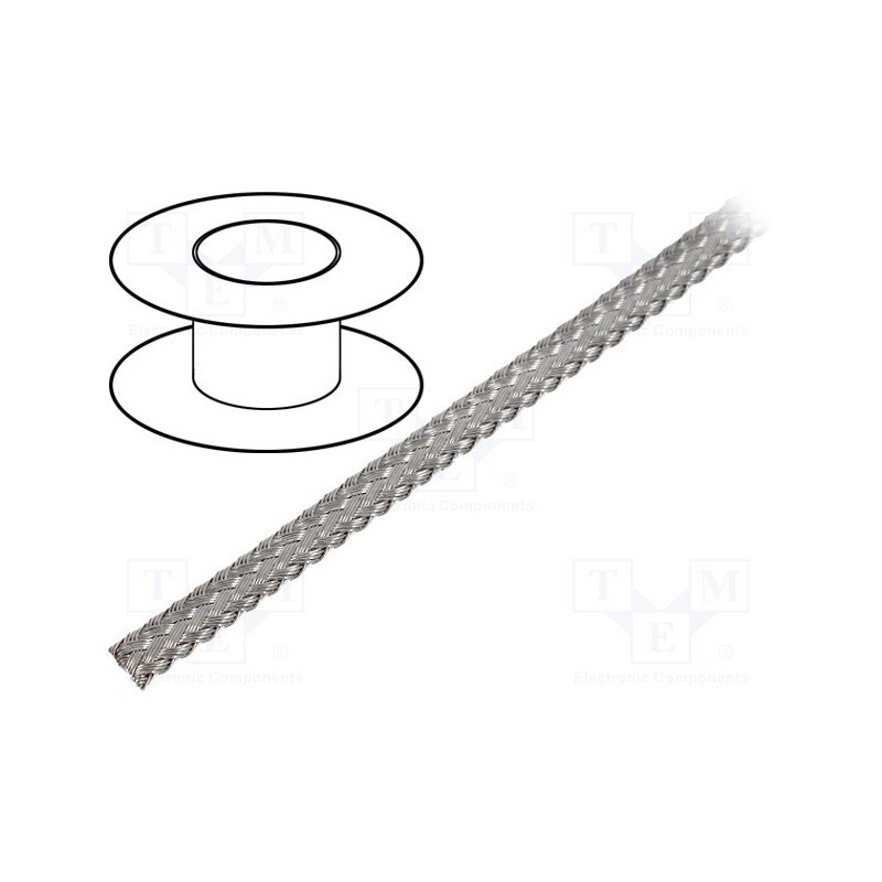 25 m x HELUKABEL - 18050252 - Braids, tape, Thk: 0.5mm, W: 2mm, -20÷125°C, Package: 25m