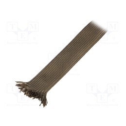 25 m x FAVIER - TBA-22-KH-25 - Insulating tube, basalt fiber, khaki, -260÷560°C, Øint: 22mm, TBA