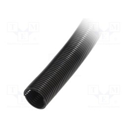 25 m x HUMMEL - 1.527.3601.00 - Protective tube, Size: 37, polyamide, black, -40÷120°C, incised