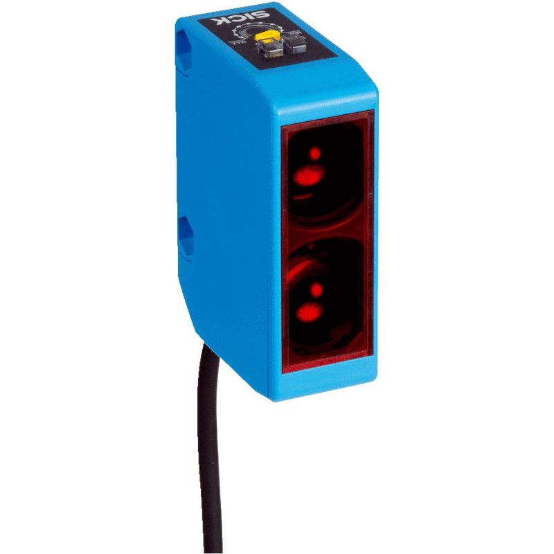 1 pcs - Sick Background Suppression Photoelectric Sensor, Block Sensor, 100 mm - 300 mm Detection Range