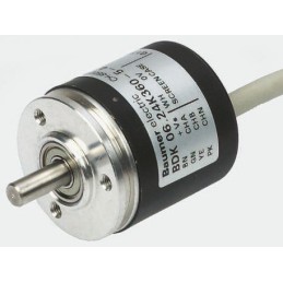 1 pcs - Baumer BDK Series Optical Incremental Encoder, 100 ppr, HTL/Push Pull Signal, Solid Type, 5mm Shaft