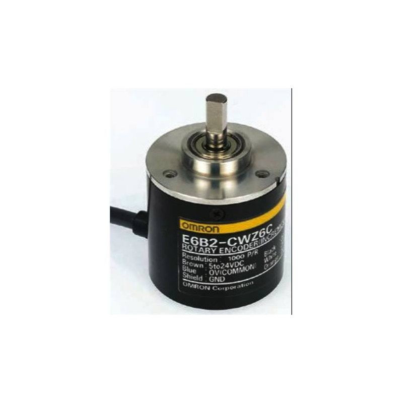 1 pcs - Omron Incremental Incremental Encoder, 1000 ppr, NPN Open Collector Signal, Full Shaft Type