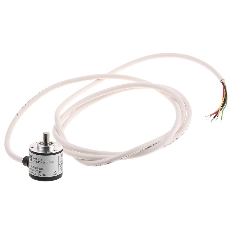 1 pcs - Hengstler RI32 Series Incremental Incremental Encoder, 100 ppr, Push Pull Signal, Solid Type, 6mm Shaft
