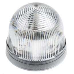 1 pcs - Werma EM 816 Series Clear Steady Beacon, 5 V dc, Panel Mount, LED Bulb, IP65