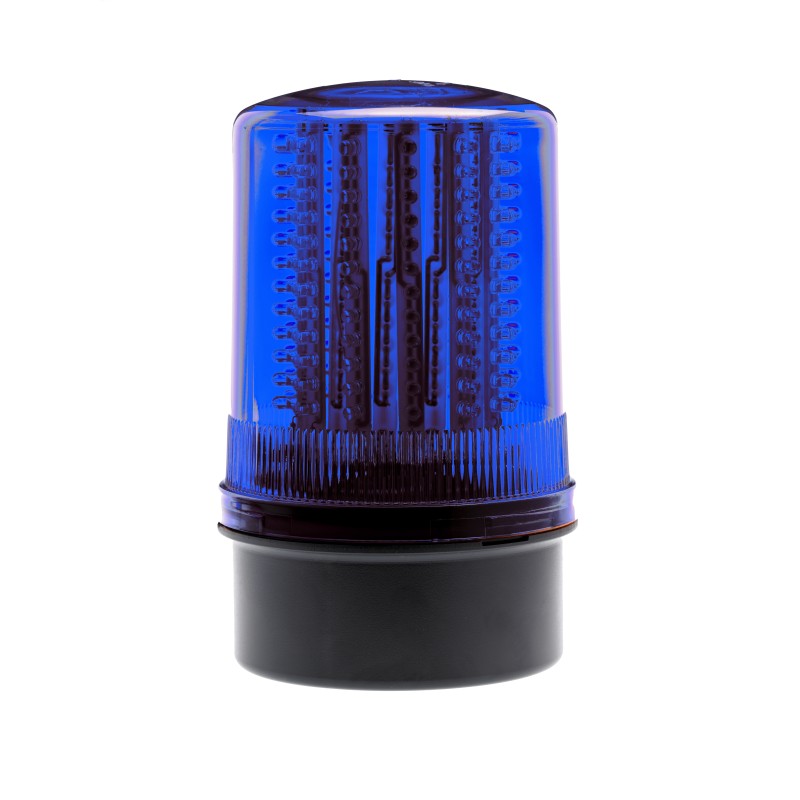 1 pcs - Moflash LED200 Series Blue Multiple Effect Beacon, 70 - 265 V, Box Mount, Surface Mount, LED Bulb, IP65