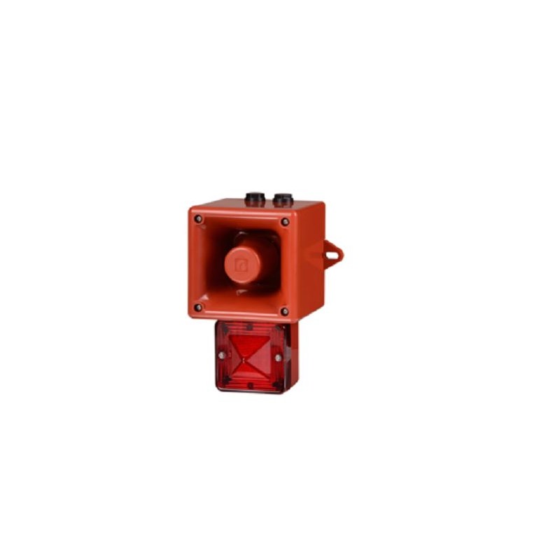 1 pcs - e2s AL105NX Series Blue Sounder Beacon, 24 V, IP66, Wall Mount, 113dB at 1 Metre