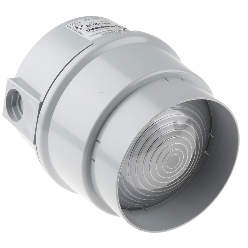 1 pcs - Werma BWM 890 Series Green Steady Beacon, 230 V ac, Base, Wall Mount, LED Bulb, IP65