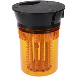 1 pcs - Moflash LED400 Series Amber Multiple Effect Beacon, 115 - 230 V ac, Surface Mount, LED Bulb, IP65