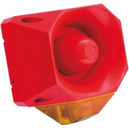 1 pcs - Eaton Series Amber Sounder Beacon, 110 - 230 V ac, IP66, Wall Mount, 120dB at 1 Metre