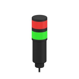 1 pcs - Banner TL50 Series Red/Green Signal Tower, 2 Lights, 85 - 264 V ac, Versatile Mount