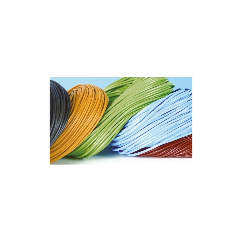 1 Bag of 100 M - HellermannTyton PVC Grey Cable Sleeve, 2mm Diameter, 100m Length