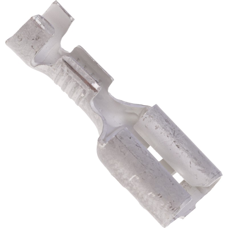 1 Bag of 1000 - TE Connectivity FASTIN-FASTON .250 Uninsulated Female Spade Connector, Receptacle, 6.35 x 0.81mm Tab Size, 0.8mm