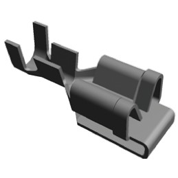 1 Bag of 1000 - TE Connectivity FASTON .187 Uninsulated Female Spade Connector, Piggyback Terminal, 4.75 x 0.51mm Tab Size, 0.5m