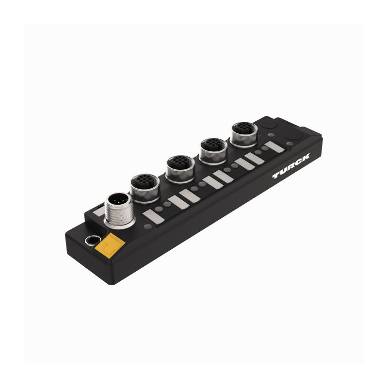 1 pcs - Turck TBIL Series I/O module, M12 4-pin, 4 way, 8 port