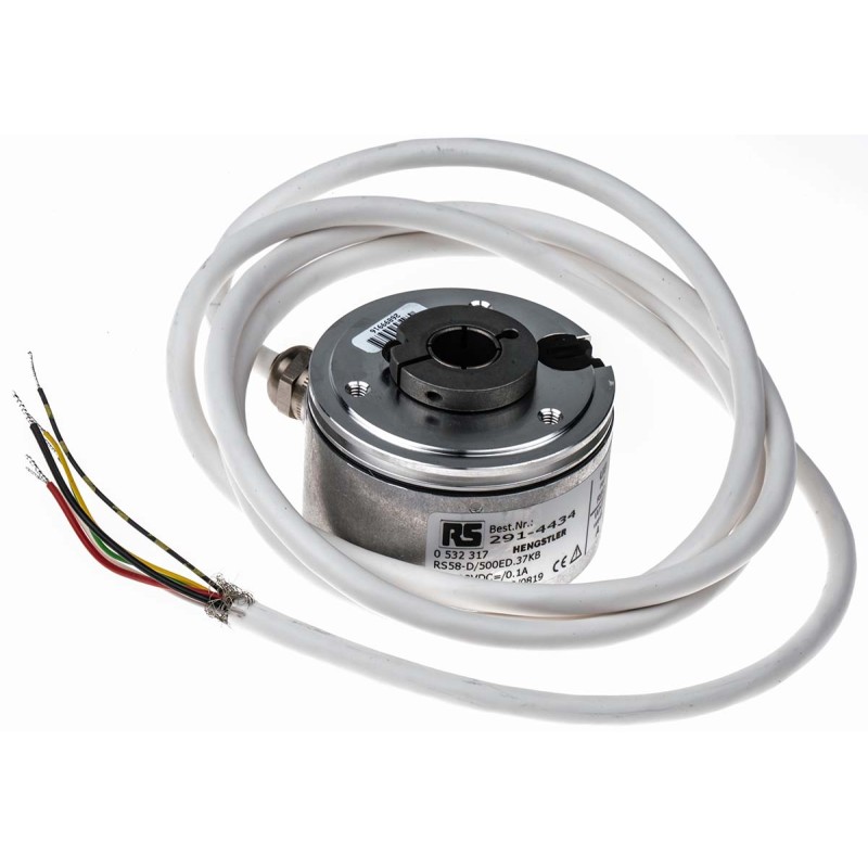 1 pcs - Hengstler RI58-D Series Incremental Incremental Encoder, 500 ppr, Push Pull Signal, Hollow Type, 12mm Shaft