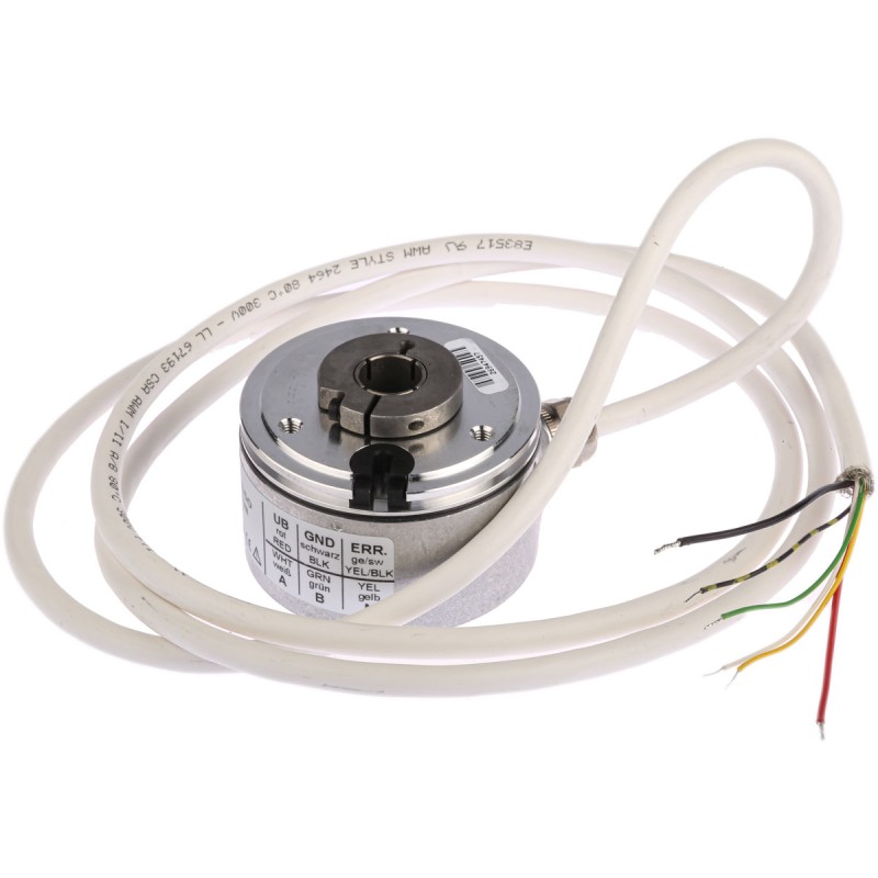 1 pcs - Hengstler RI58-D Series Incremental Incremental Encoder, 1024 ppr, Push Pull Signal, Hollow Type, 12mm Shaft