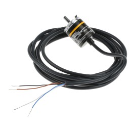 1 pcs - Omron E6A2 Series Incremental Incremental Encoder, 100 ppr, NPN Open Collector Signal, Solid Type, 4mm Shaft