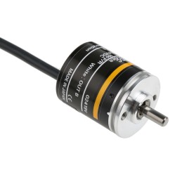 1 pcs - Omron E6A2 Series Incremental Incremental Encoder, 100 ppr, NPN Open Collector Signal, Solid Type, 4mm Shaft