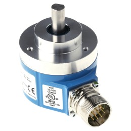 1 pcs - Sick Absolute Absolute Encoder, 8192 ppr, Gray, SSI Signal, Solid Type, 10mm Shaft