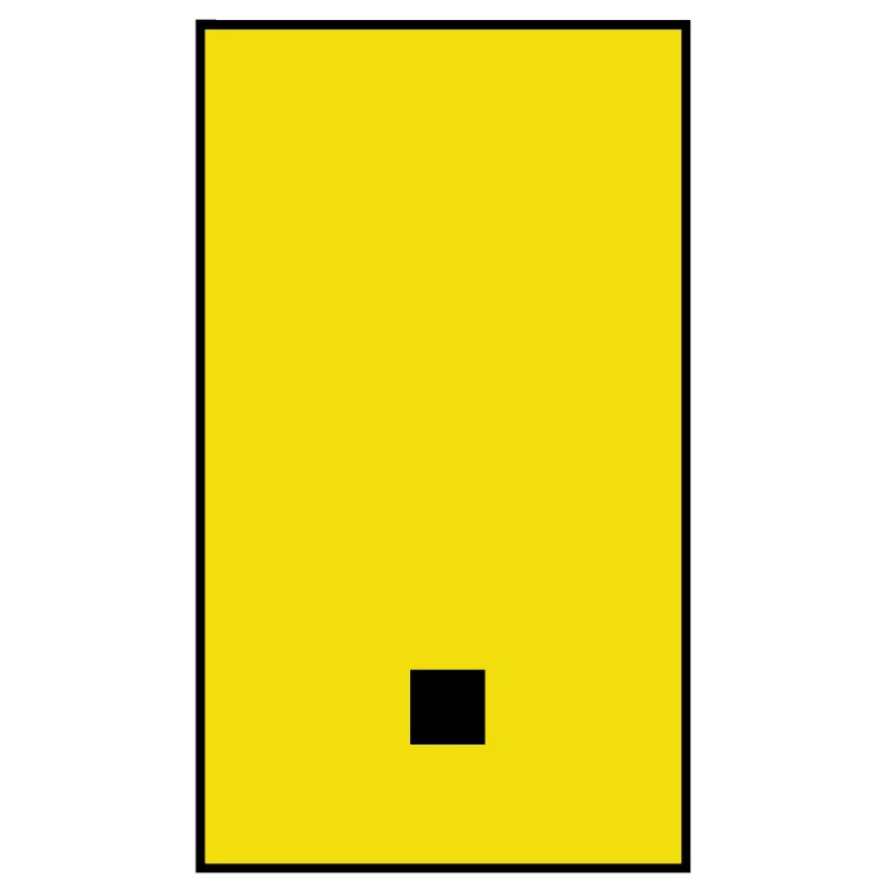 1 Bag of 250 - HellermannTyton Ovalgrip Slide On Cable Markers, Black on Yellow, Pre-printed '.', 1.7 - 3.6mm Cable