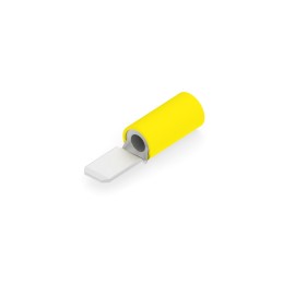 1 Bag of 4000 - TE Connectivity PIDG FASTON .250 Yellow Insulated Male Spade Connector, Tab, 6.35 x 0.81mm Tab Size, 4mm² to 6mm