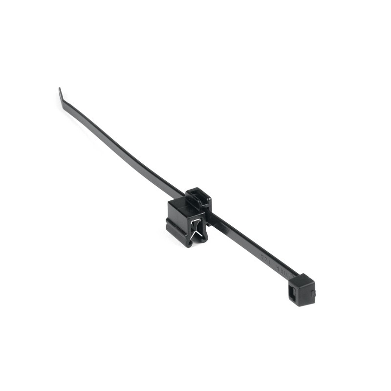 1 Bag of 500 - HellermannTyton Cable Tie, Releasable, 200mm x 4.6 mm, Black PA 6.6 Heatstabilised