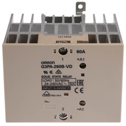 1 pcs - Omron G3PA Series Solid State Relay, 60 A Load, Panel Mount, 264 V Load, 30 V Control